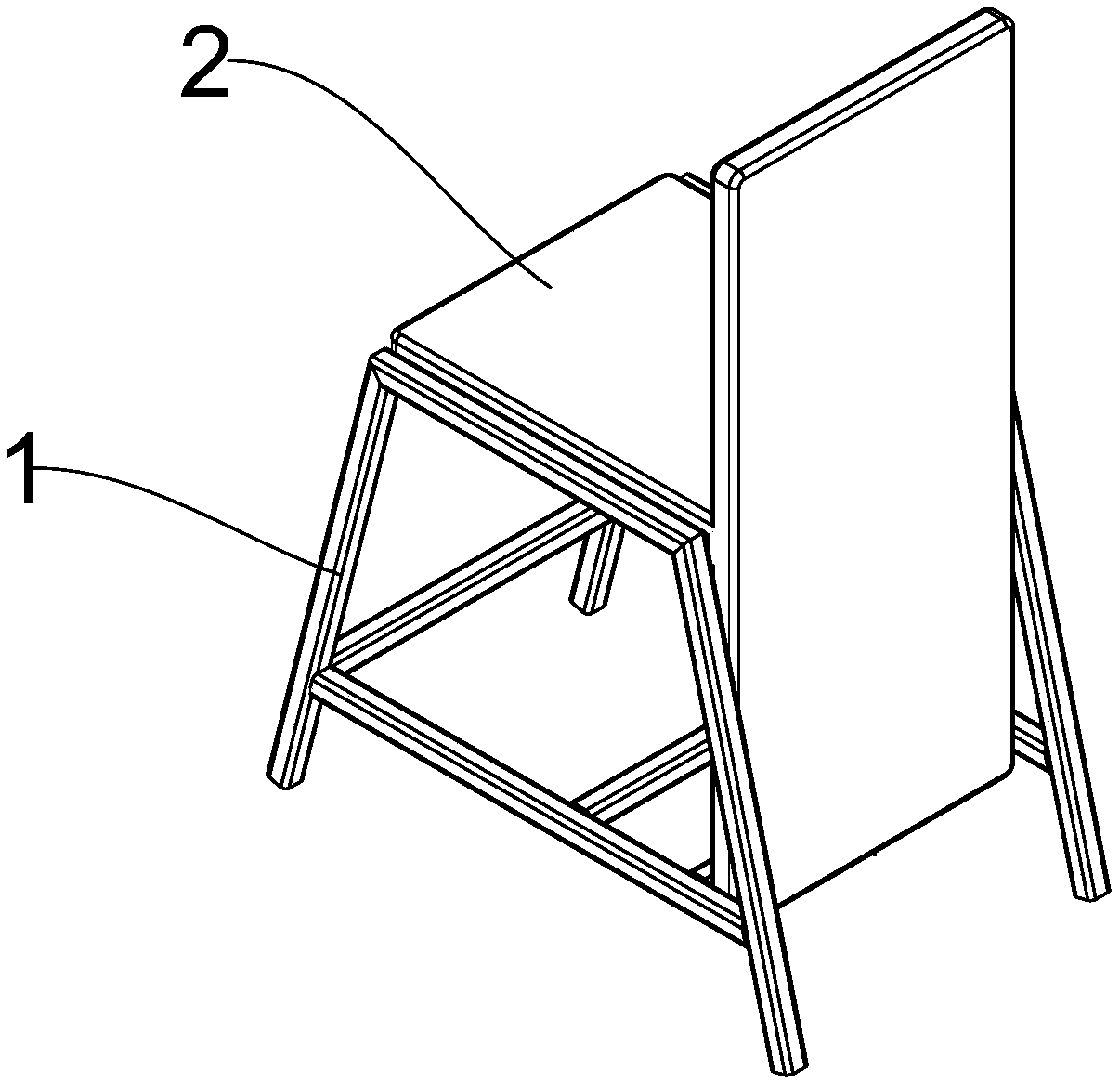 Seat capable of changing to table