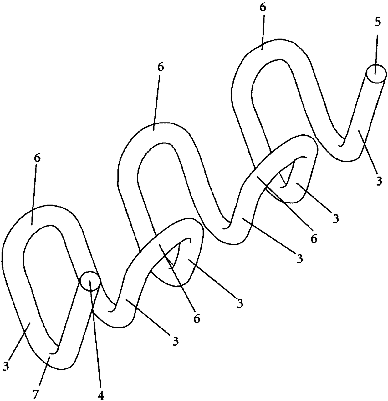 Mould core insert part containing conformal cooling water channel