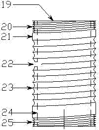 Earth and rockfill dam core wall hydraulic fracture test device