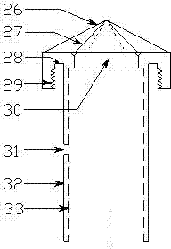 Earth and rockfill dam core wall hydraulic fracture test device