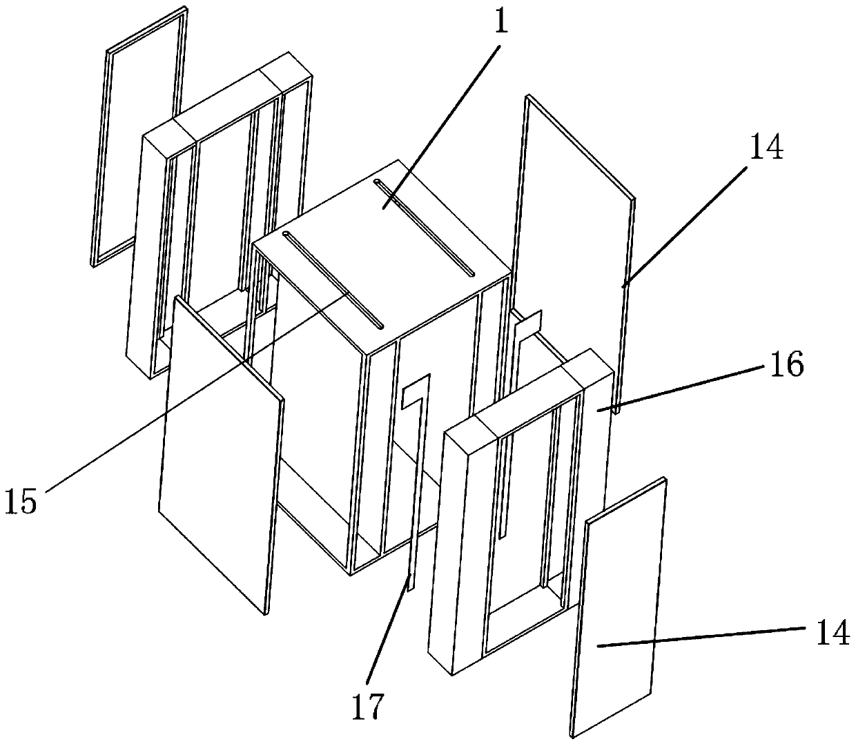 Server cabinet and phase-change thermoelectric composite heat dissipation system thereof