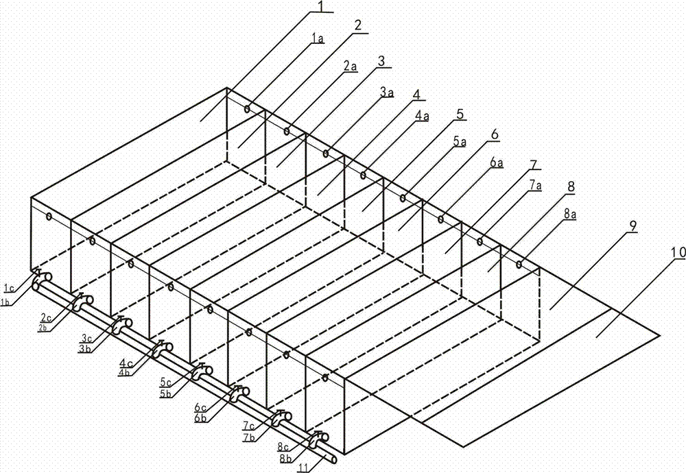 Processing device before spraying