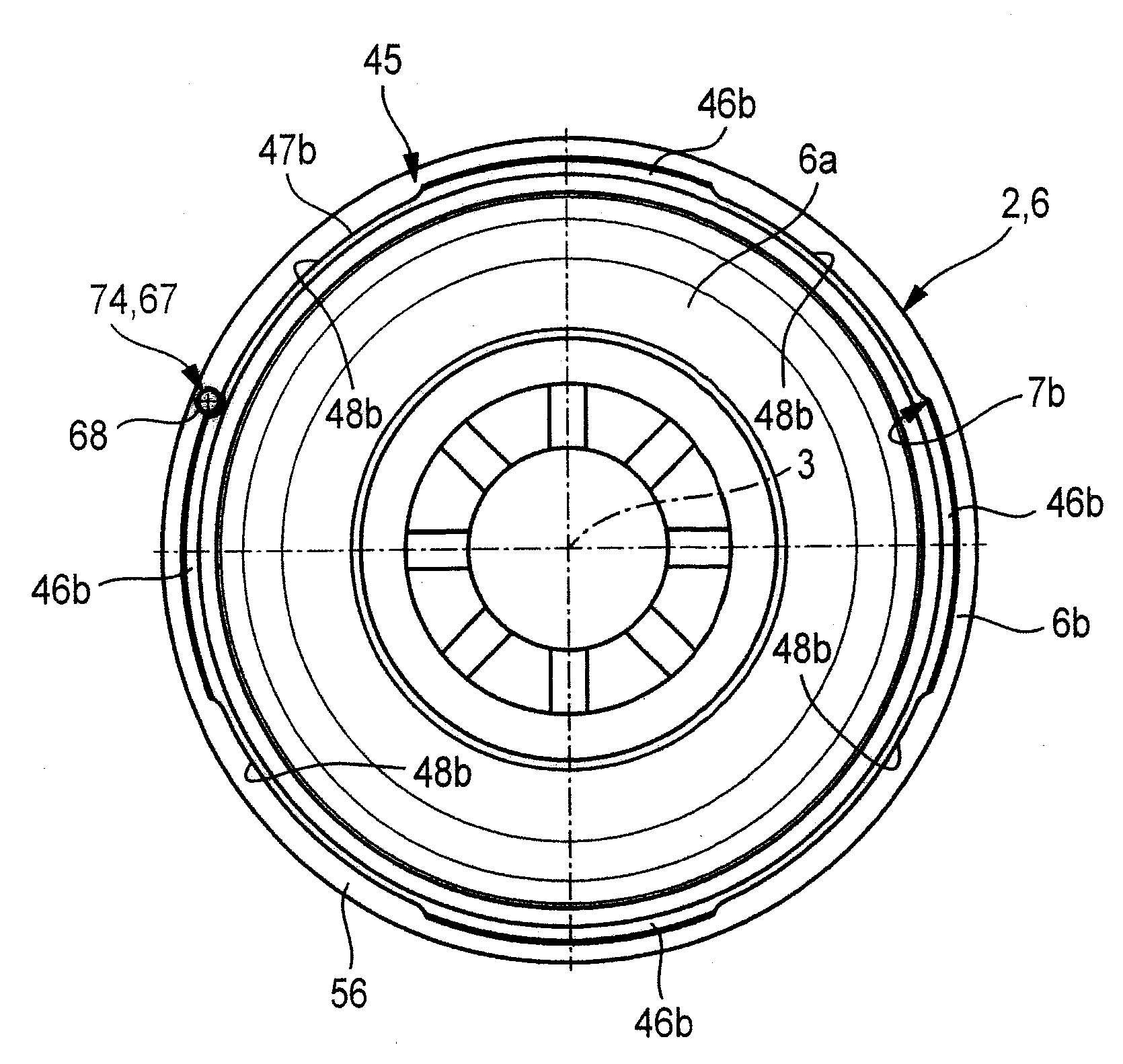 Fluid-actuated diaphragm drive