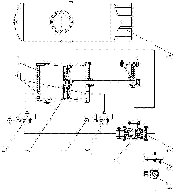 Self-pressurizing bidirectional balancing buffer device for press machine