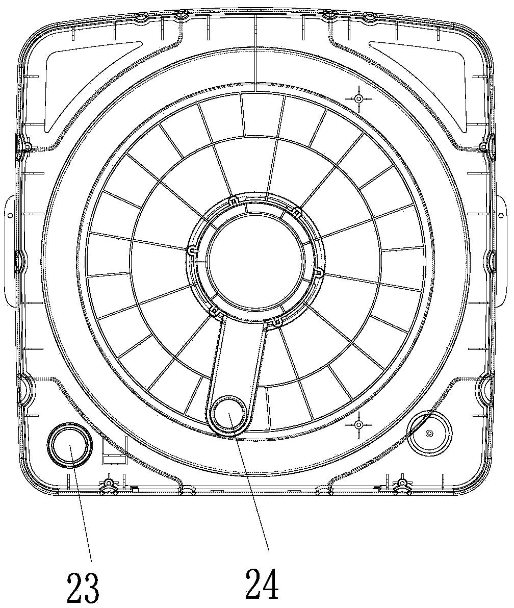 Single-barrel direct-drive full-automatic pulsator washing machine