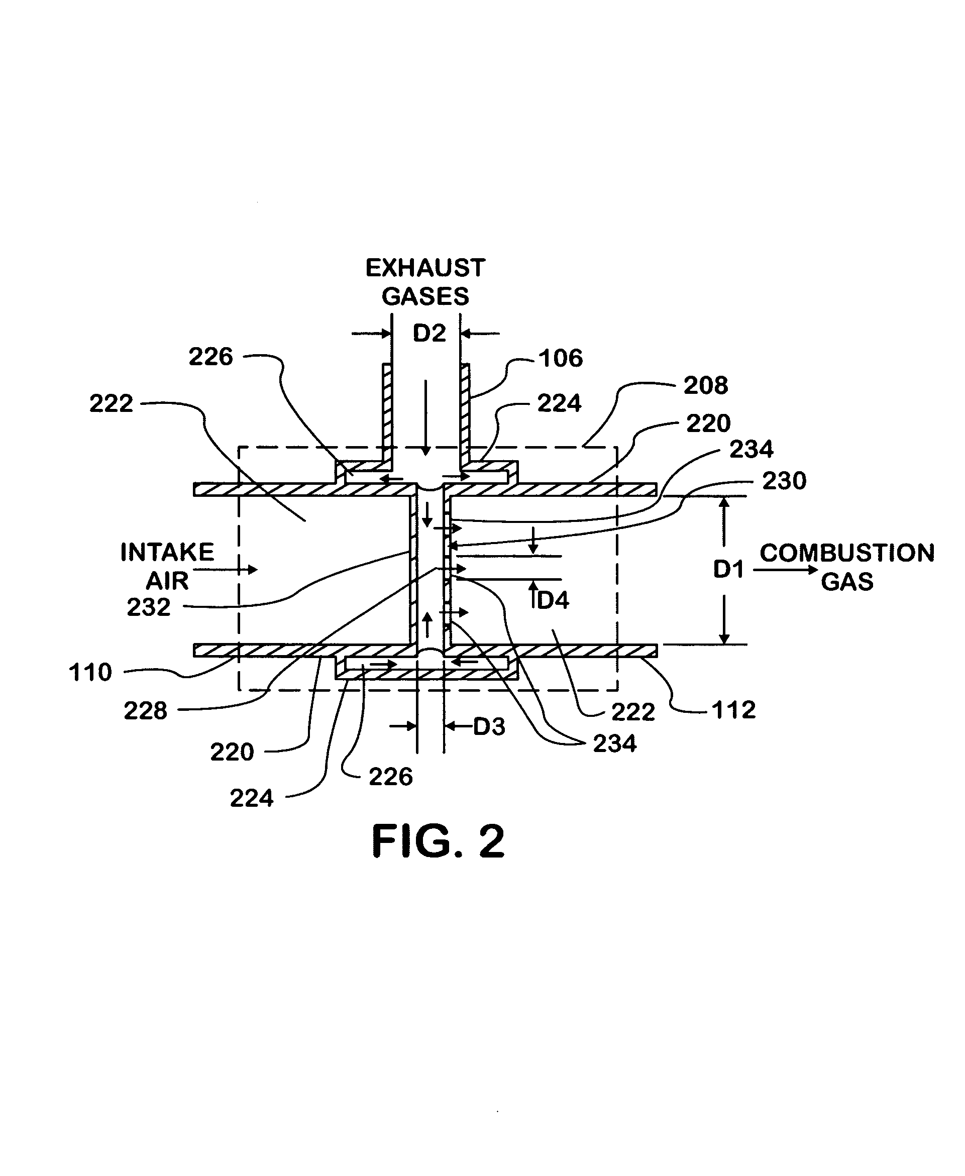 Vortex mixing system for exhaust gas recirculation (EGR)