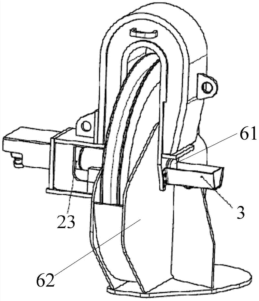 A replacement tooling device for a wire rope pulley shaft and its operating method