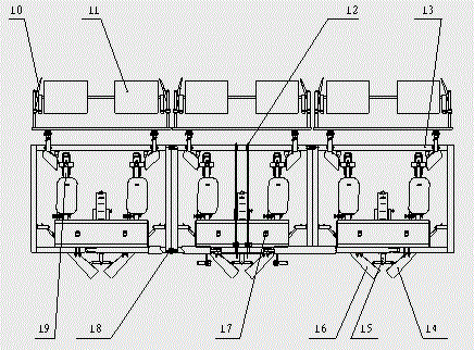 Folding type cotton film-mulching seeder based on machine-harvested cotton