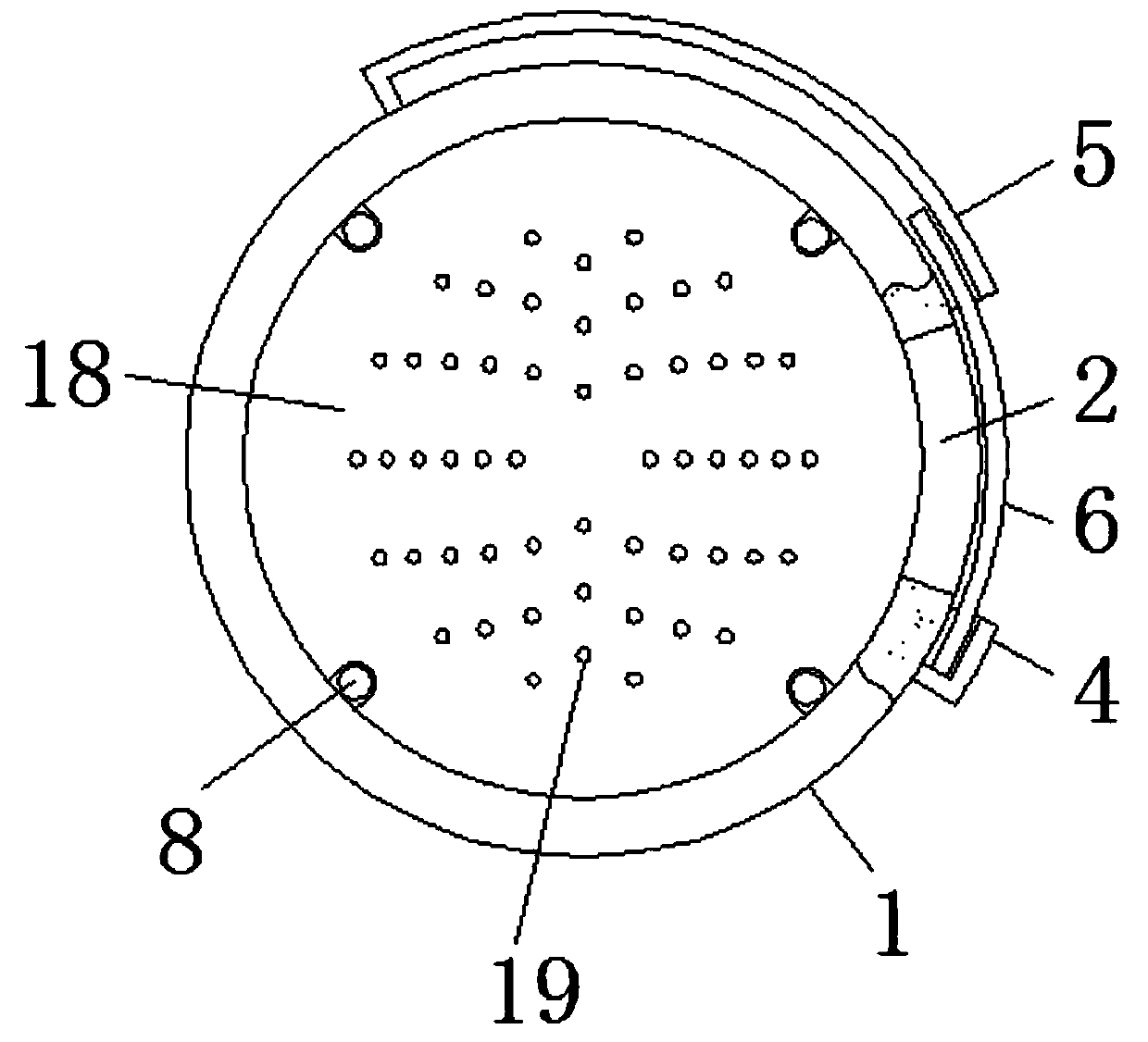 Degaussing device capable of achieving degaussing effect for computer information storage equipment