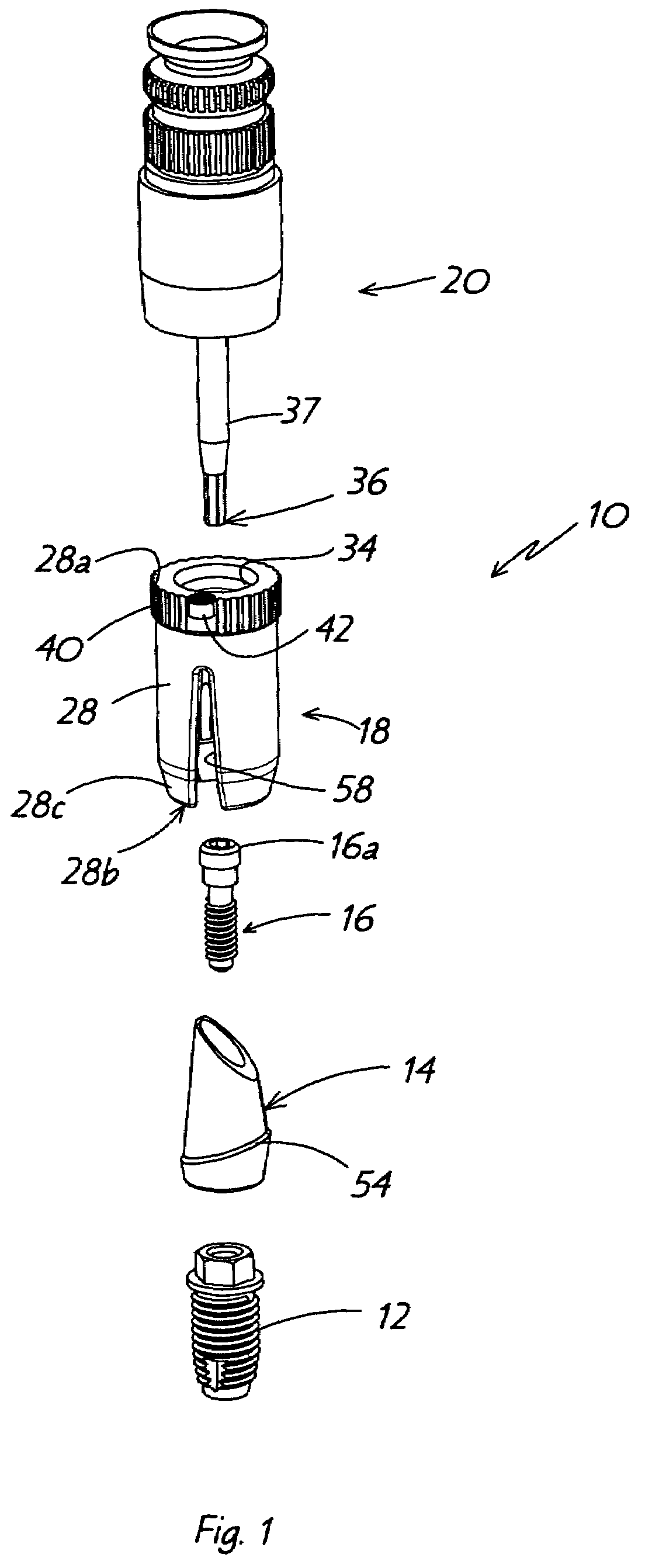 Implant abutment clips