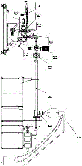 Silk-screen-printing-free light guide plate online production process and production device