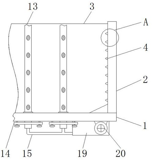 Carriage plate structure provided with protective structure and used for conveying pipes and reinforcing steel bars