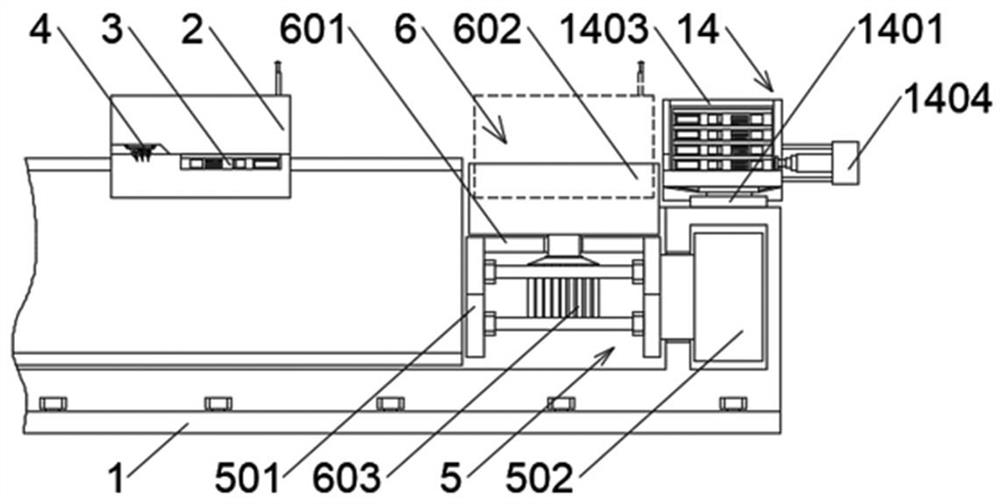 An automatic straight seam welding device