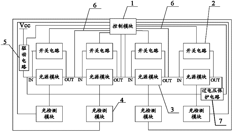 Circuit and method for ensuring normal operation of light source modules