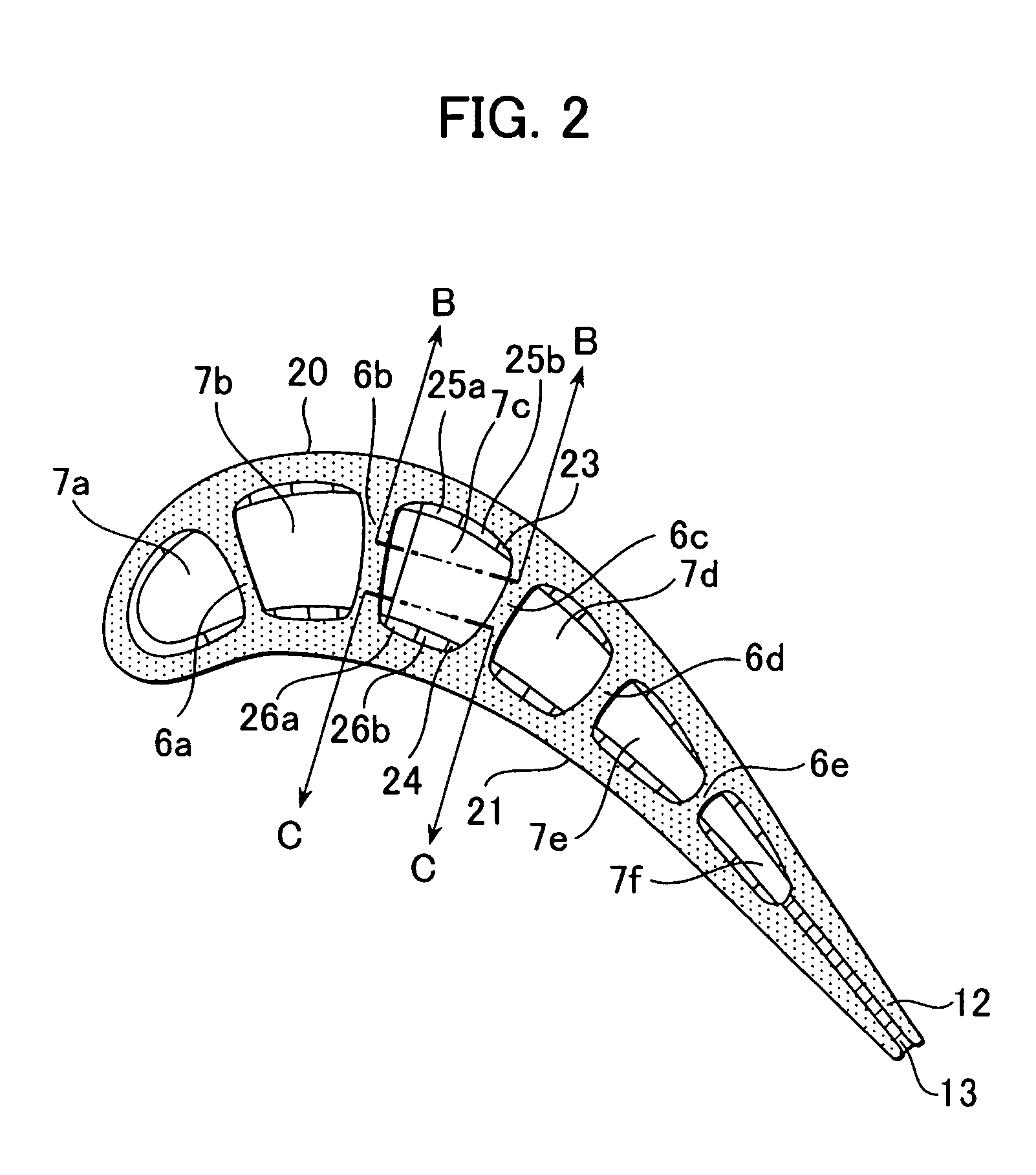 Member having internal cooling passage