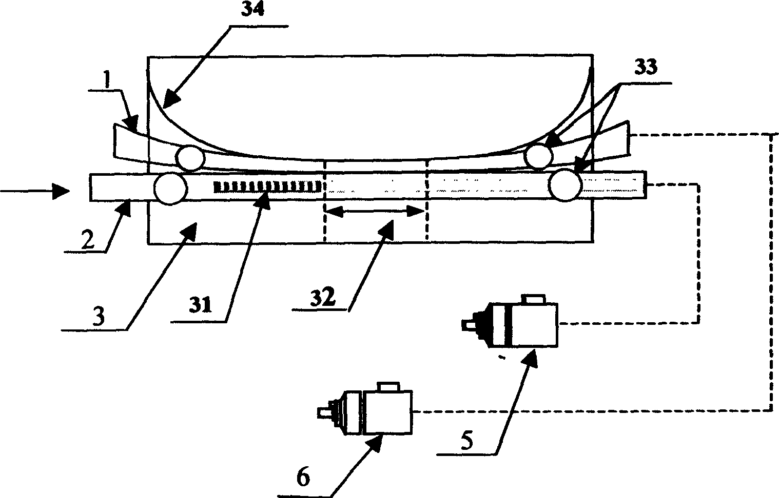 Monitoring device for gain characteristic of Er-doped fibre-optical amplifier