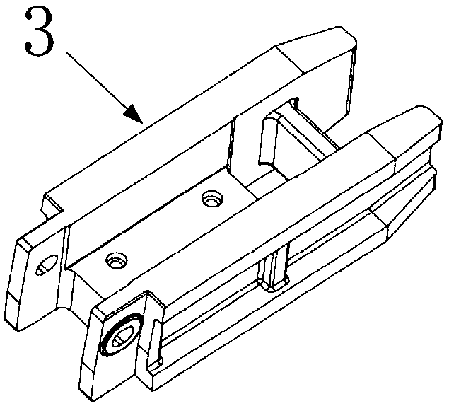 Ingot guiding method of continuous casting machine, chain type ingot guiding rod of continuous casting machine and continuous casting machine system