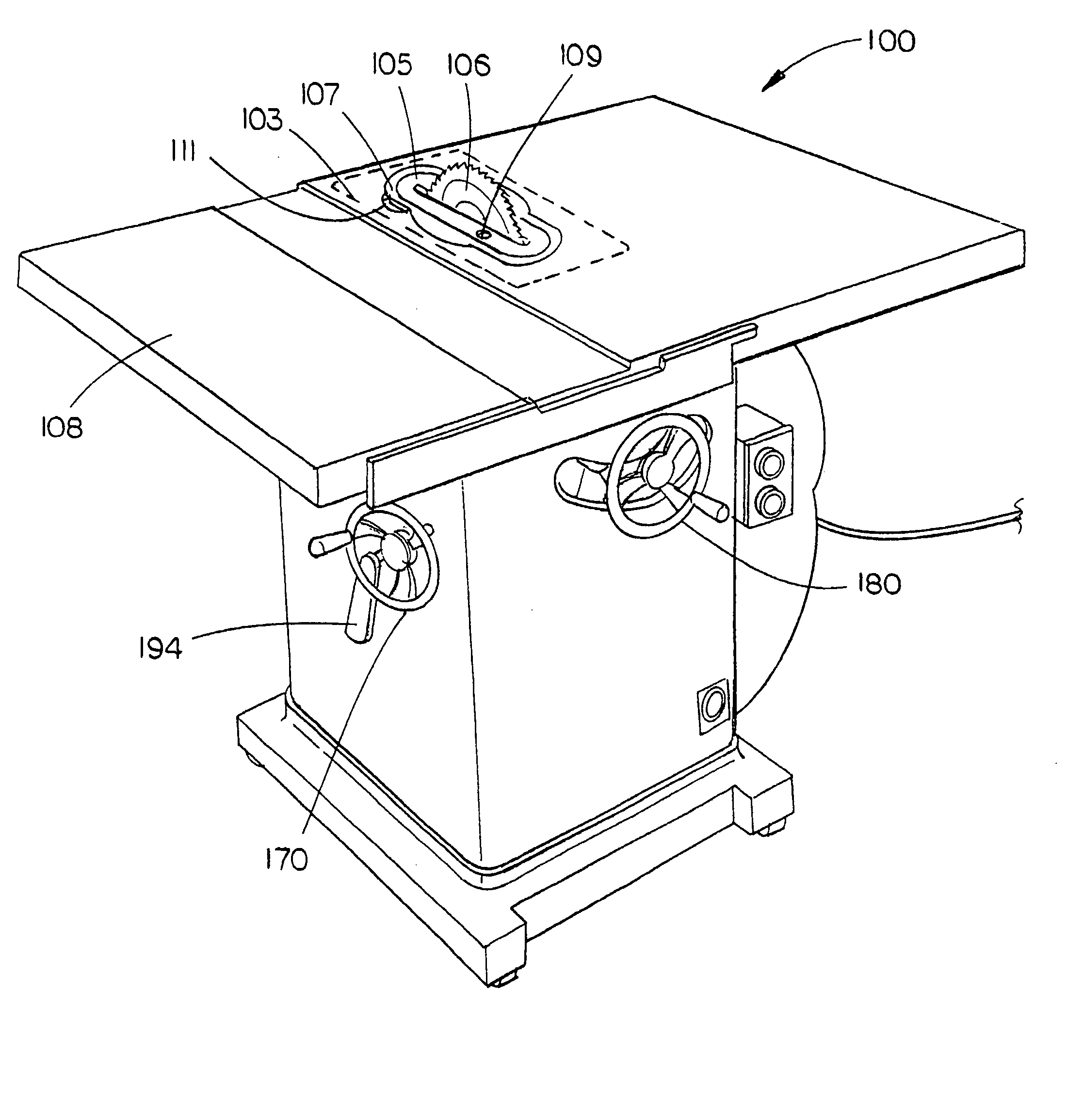 Dual bevel table saw