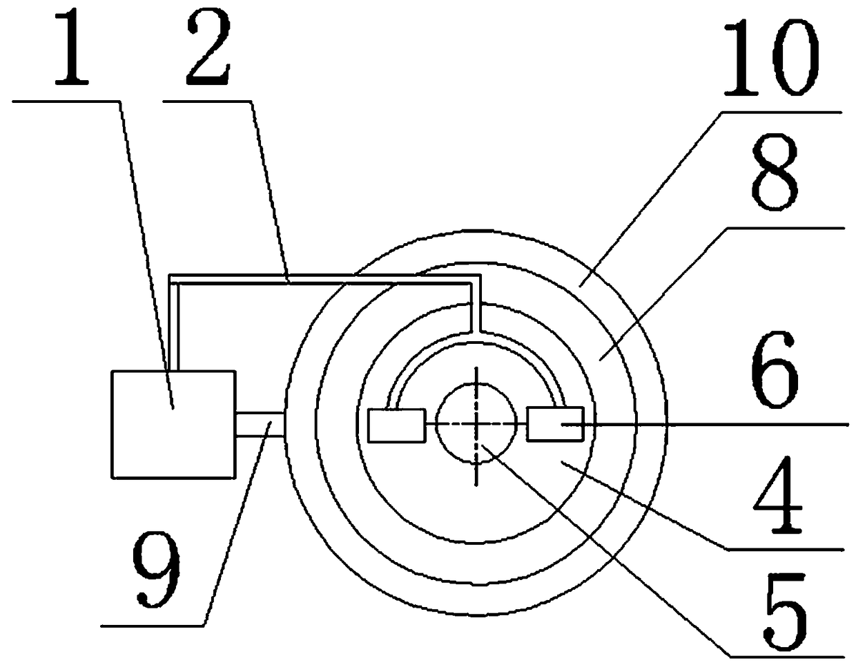 Valve type anchor rod axial force monitoring device