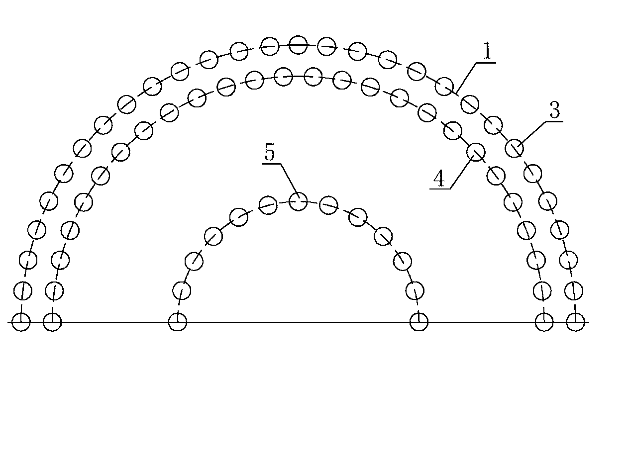 Construction method of tunnel shock relieve hole controlling blasting