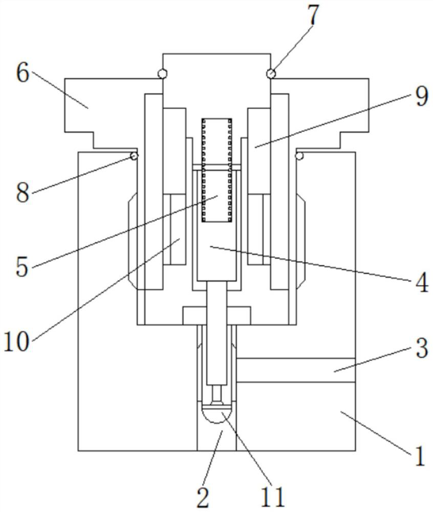 Miniature plug-in mounting type double-coil electromagnetic valve