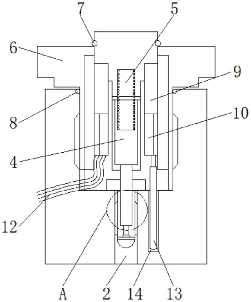 Miniature plug-in mounting type double-coil electromagnetic valve