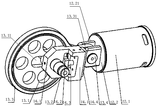 Vibration type fruit picking head and method