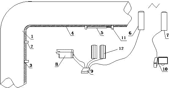 Crucial boiler pipeline online measurement system