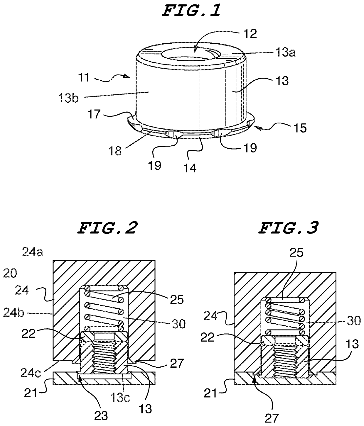 Fastener and installation method for very thin sheets