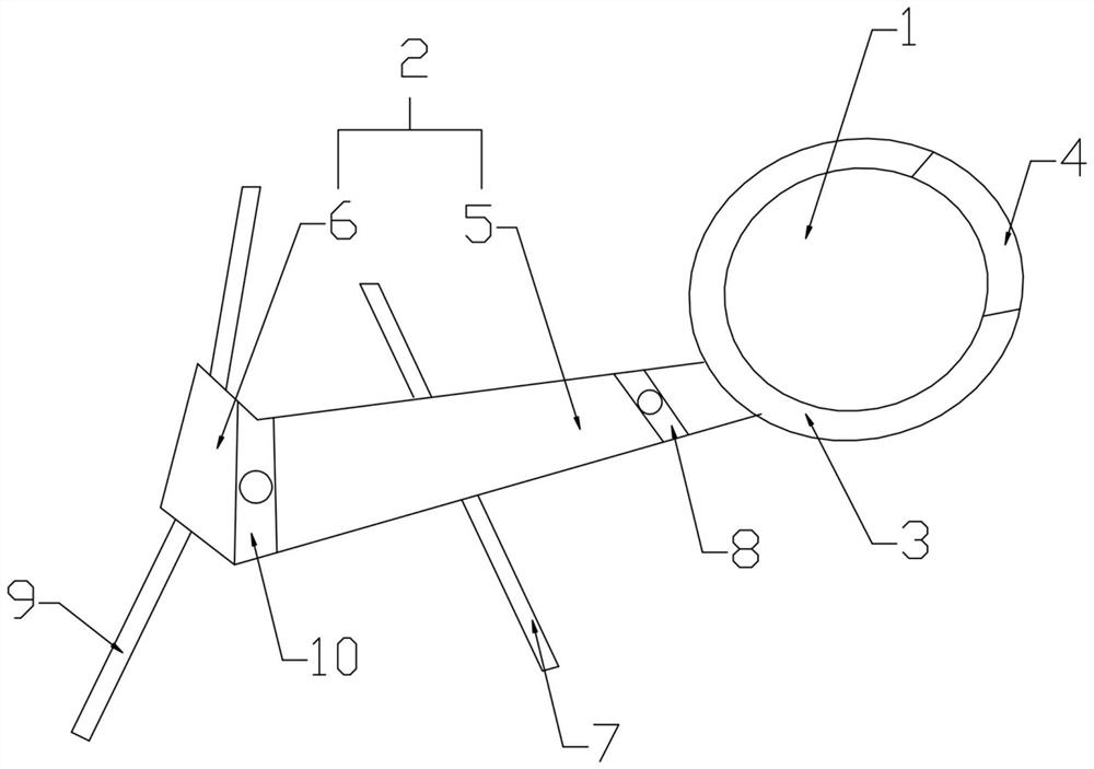 One-piece constraint racket