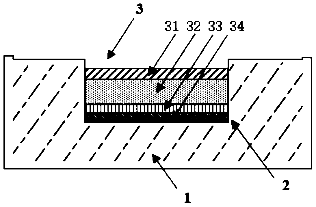 Landfill type electrode structure suitable for surface acoustic wave device