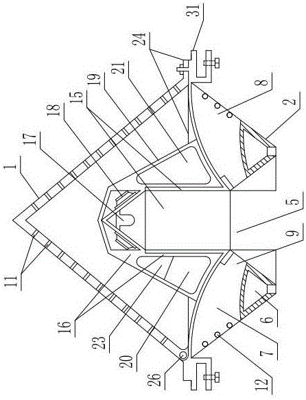 Novel door-shaped tower bird repelling device