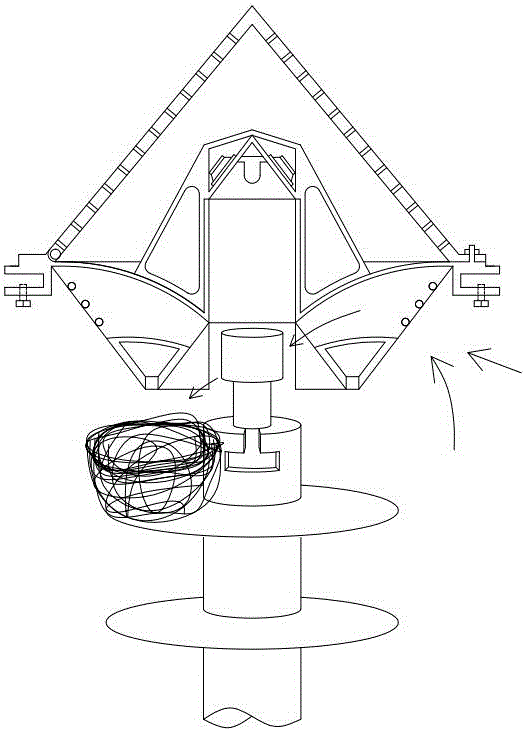 Novel door-shaped tower bird repelling device