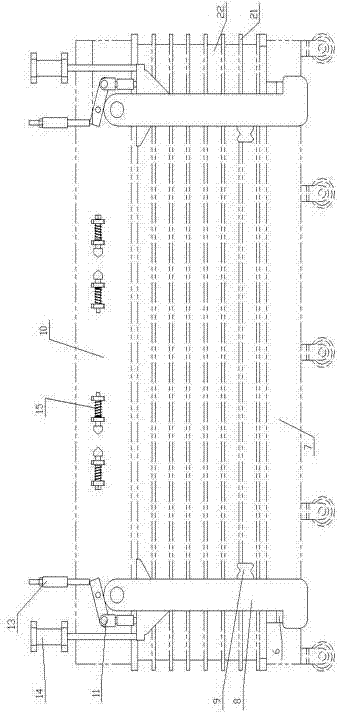 Artificial board cold pressing and formation and unloading circulation equipment