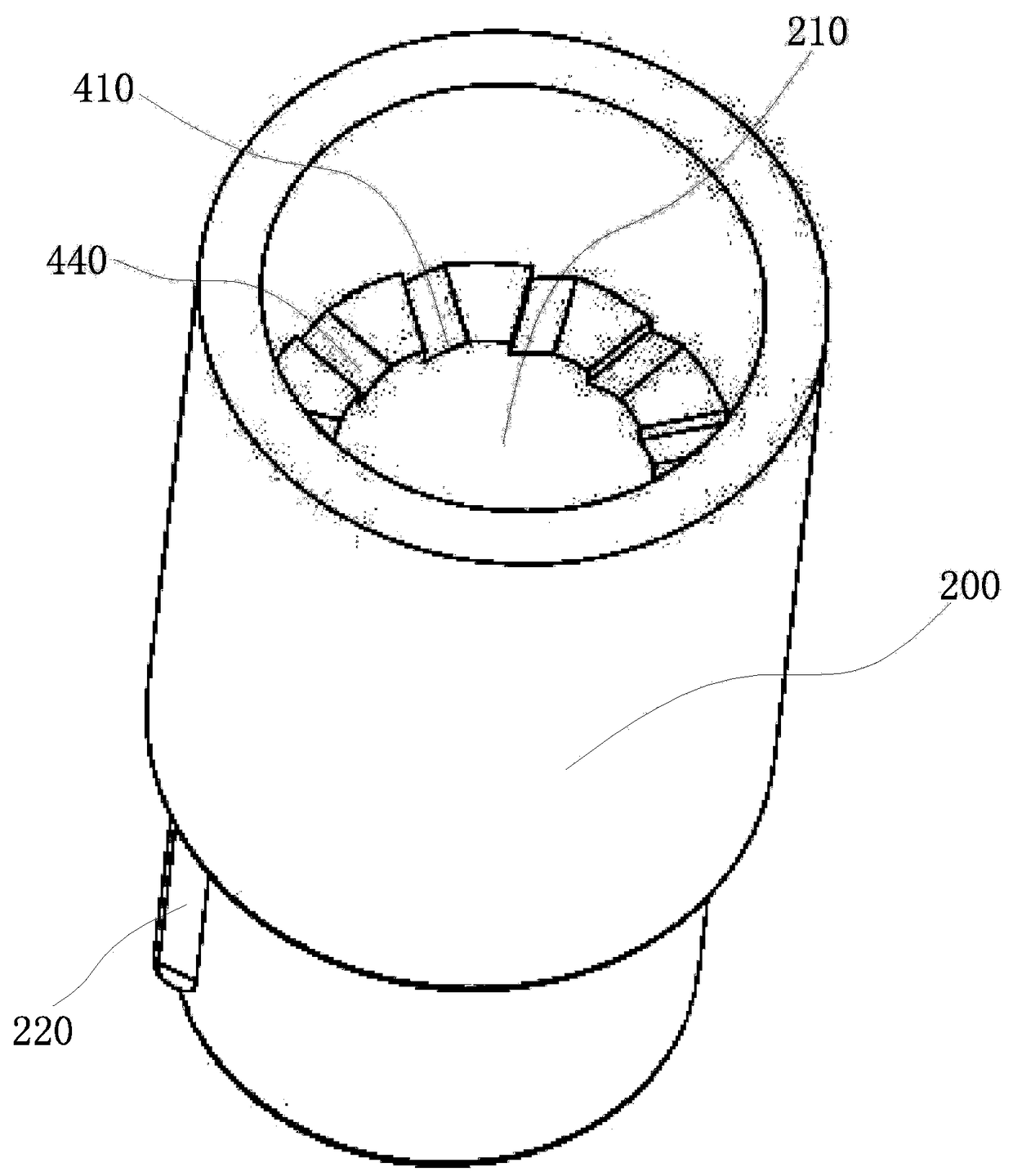 Bottle cap rotating module