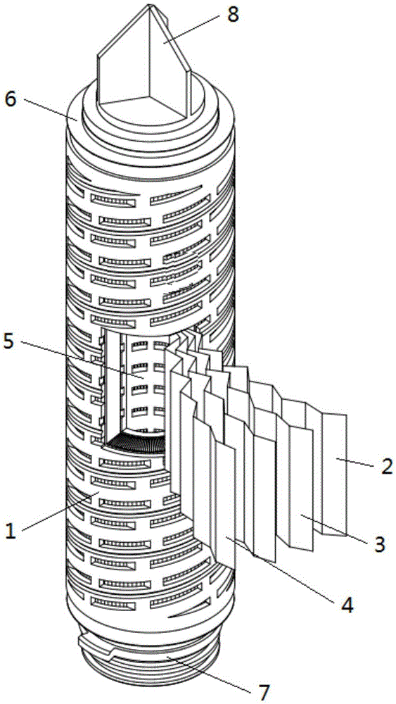 Anti-aging air-sterilization filter core