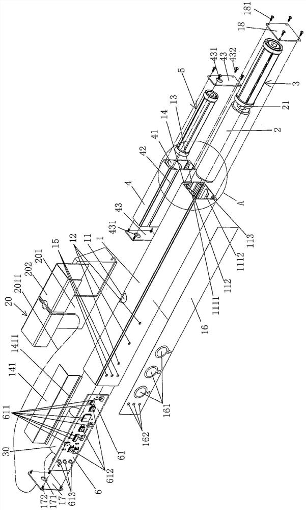 Self-powered electromagnetic drive hollow glass built-in shutter