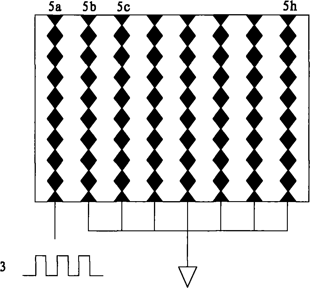 Mutual capacitance touch sensor , detection method thereof and touch display device