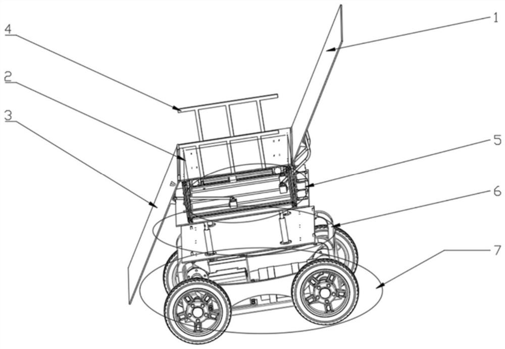 Household auxiliary electric trolley for old people