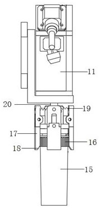 Identified sample recovery device of microorganism pretreatment system and recovery classification method