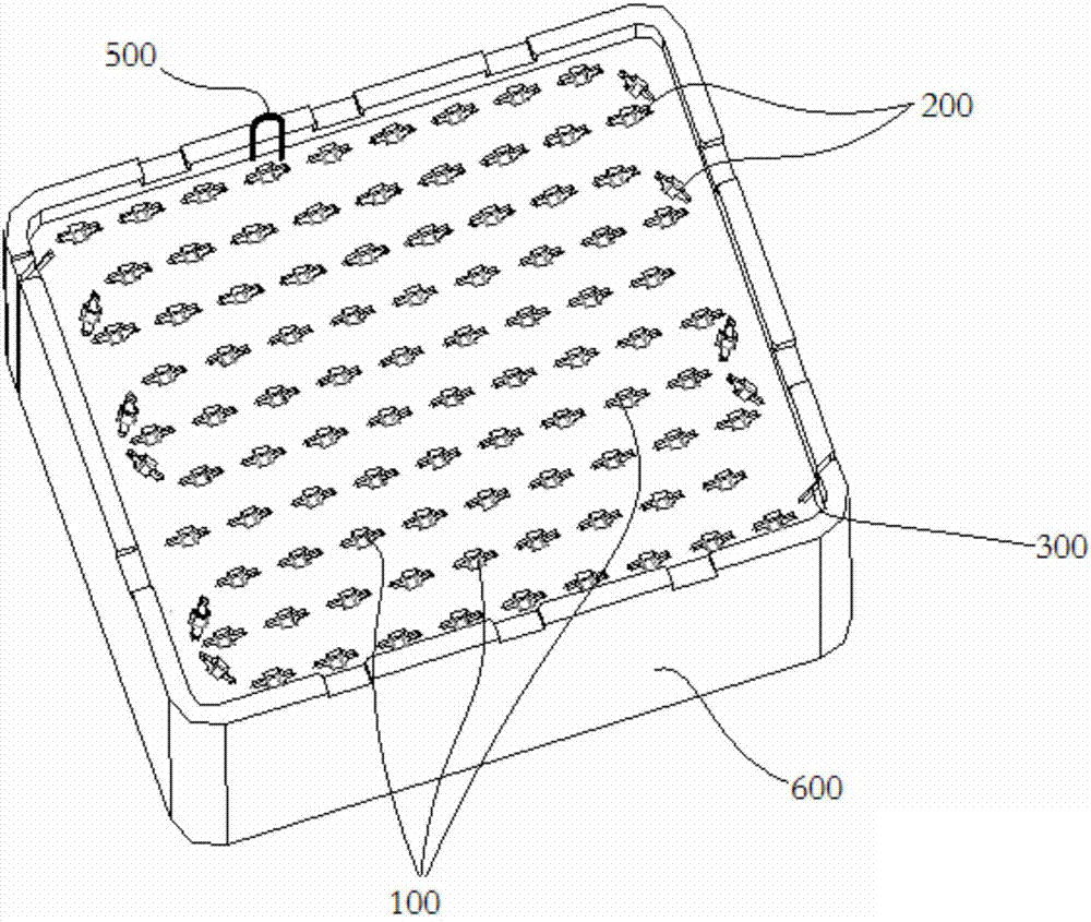 Integrated automatic lead inserting device for compression molded combined firework