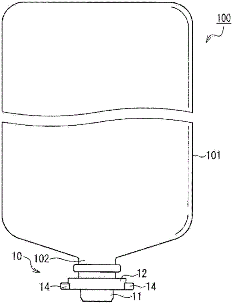 Female connector, male connector, connection structure, liquid supply circuit, and medical container