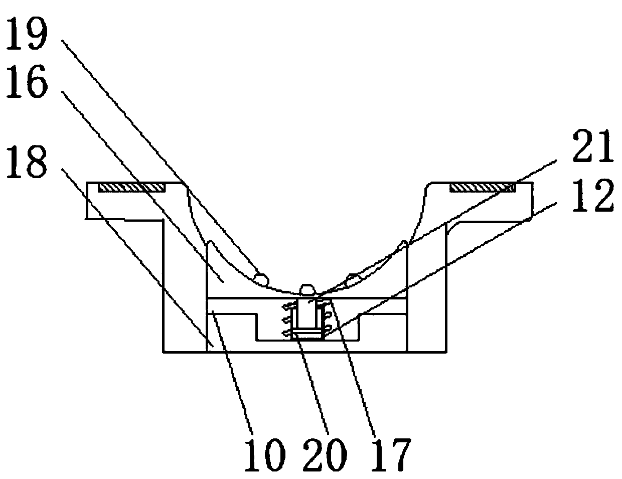 Protective fixing device of pipelines for water conservancy projects