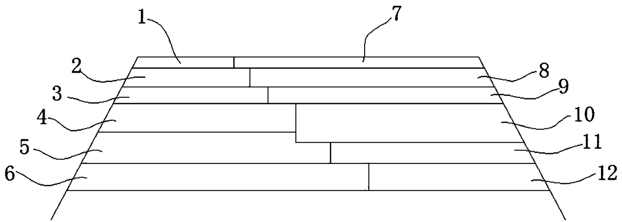 Highway widened roadbed structure and construction method thereof