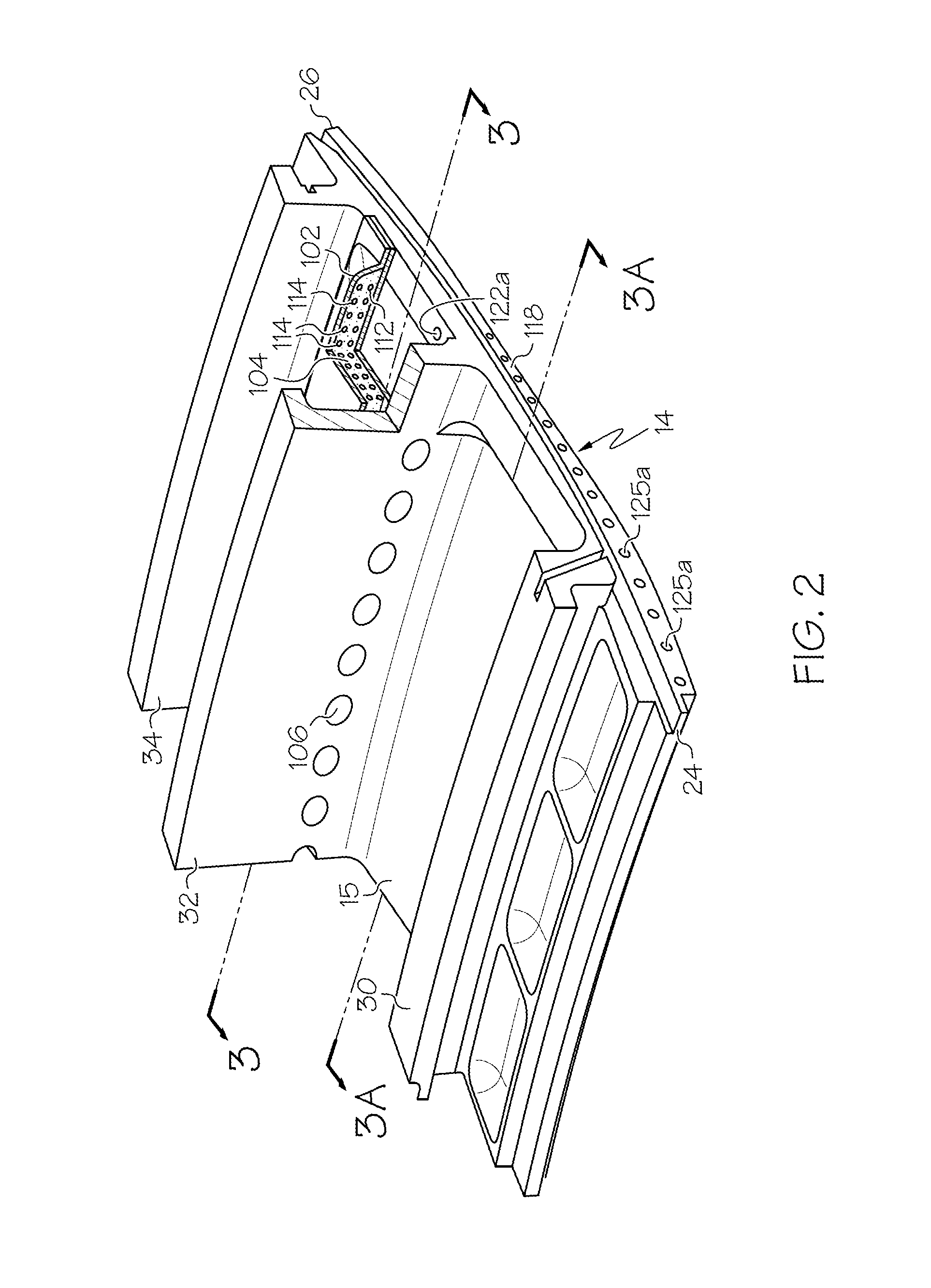 Cooling system for three hook ring segment