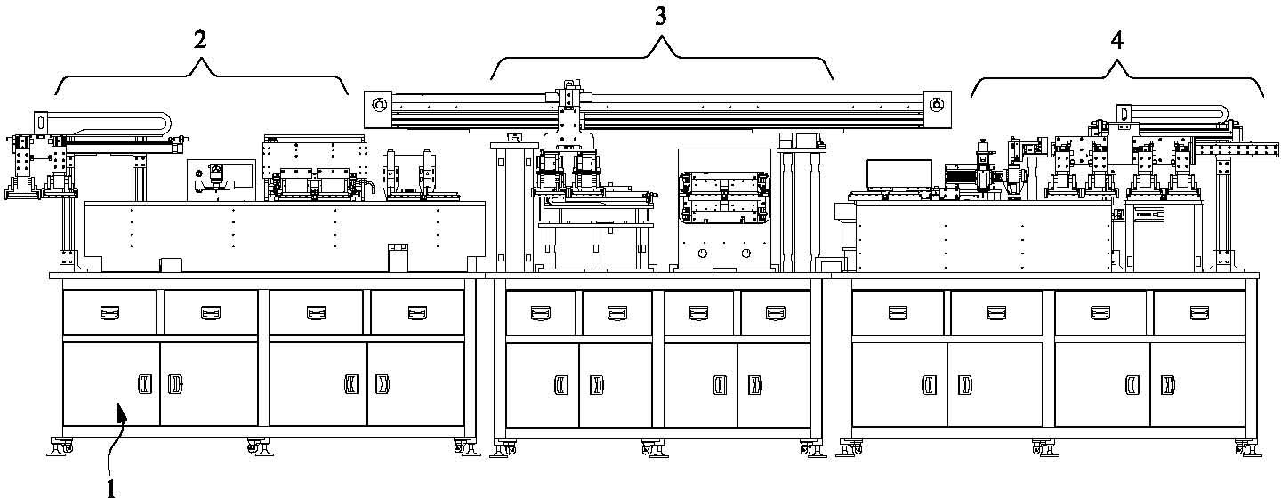 Automatic cable and connector processing, welding and assembling machine