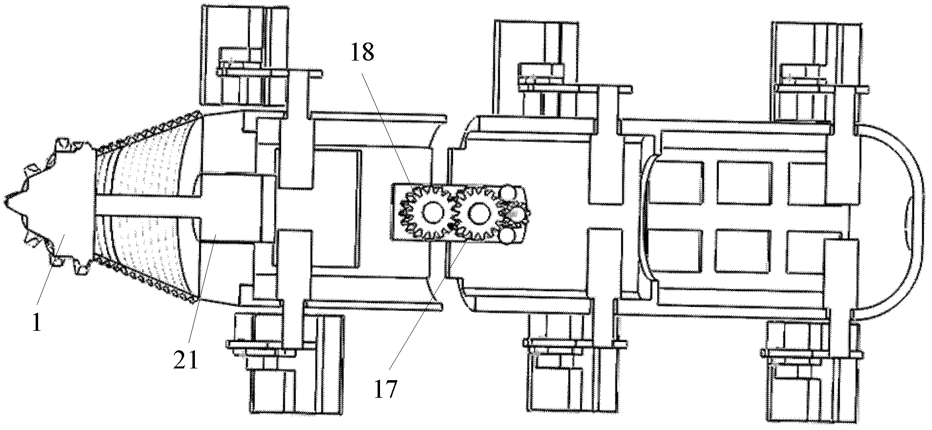 Mine disaster rescue robot with tunneling function and control method thereof