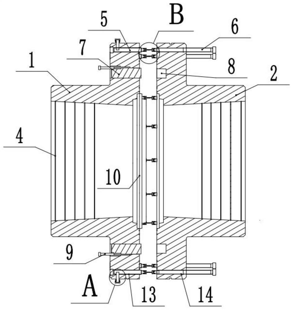 Underwater pipeline connecting device and pipeline connecting method