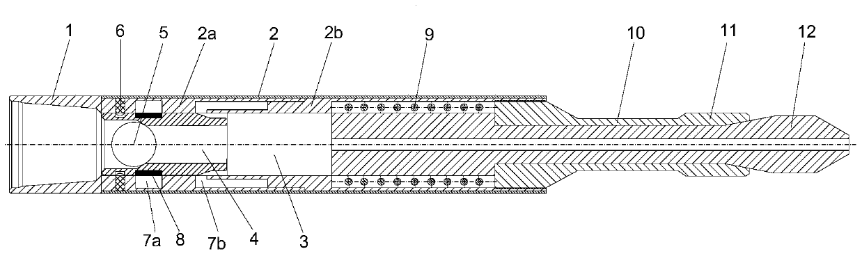 Hydraulic retractable fishing spear for horizontal well