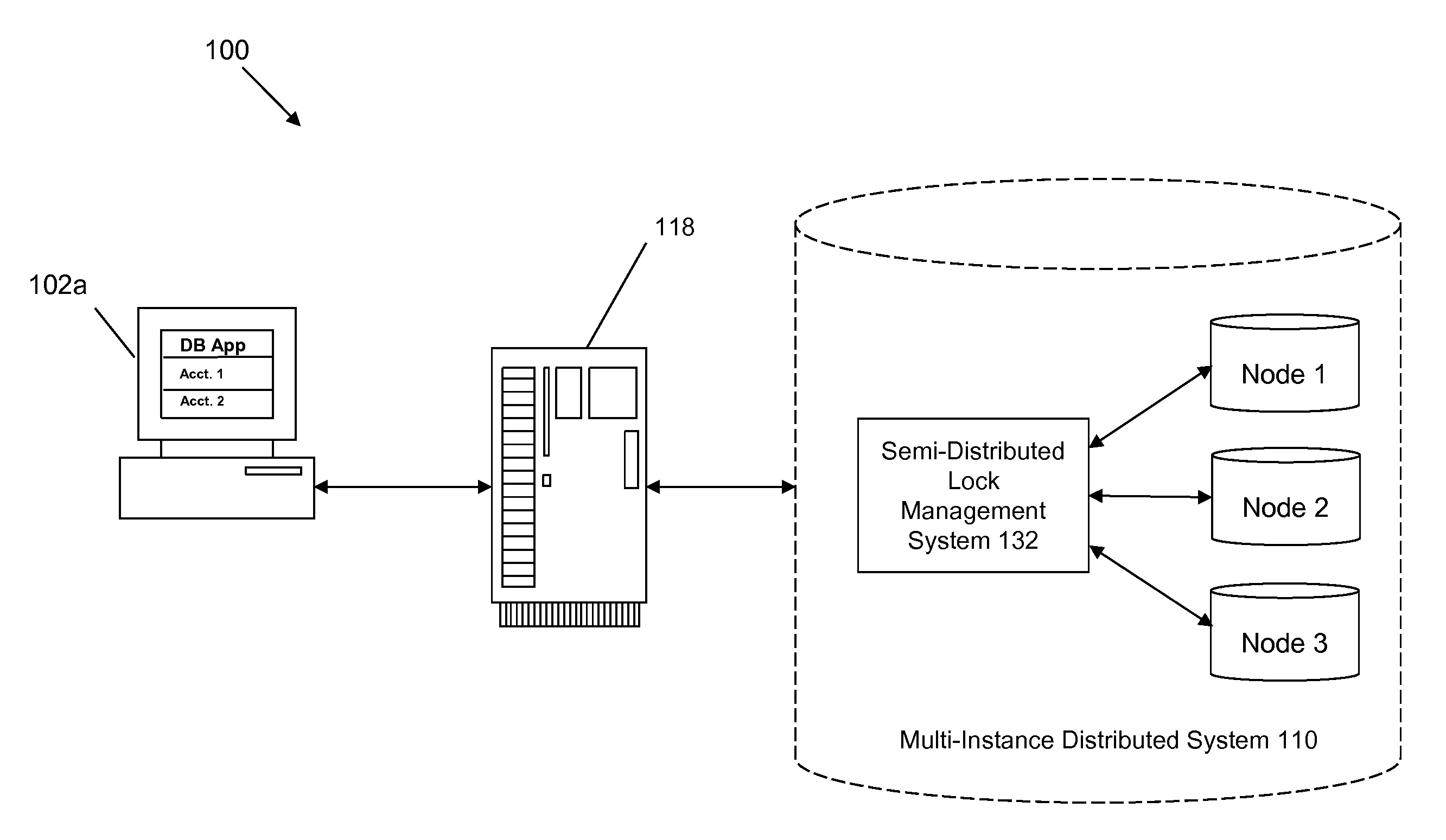 Methods and apparatus for implementing semi-distributed lock management